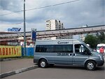 Бесплатный автобус Genser в пункт аренды автомобилей АрендаАвто-злм на ул.Добролюбова