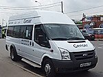 Бесплатный автобус Genser в пункт аренды автомобилей АрендаАвто-злм на Новорязанском шоссе